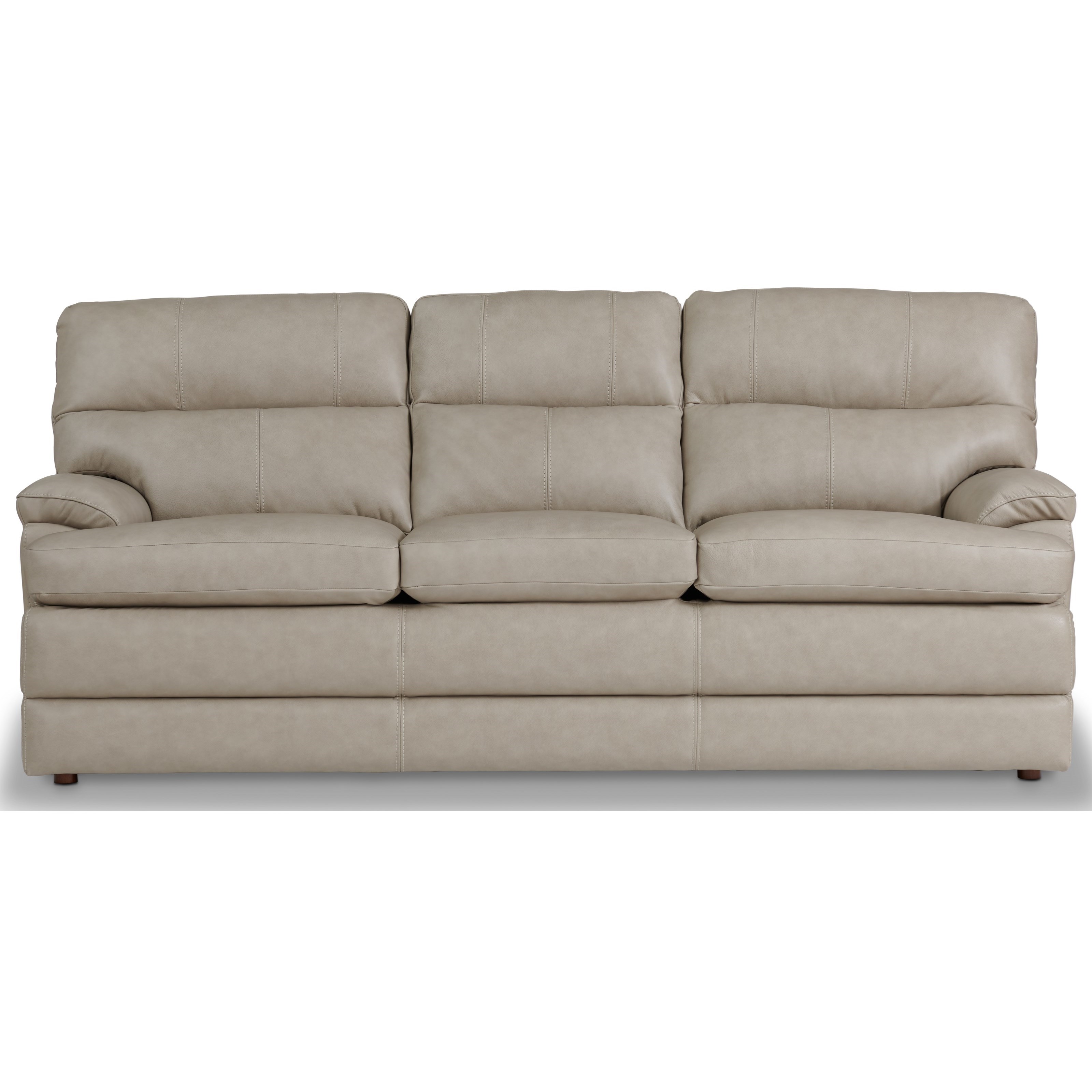 Lazy boy white hotsell leather couch
